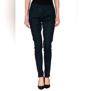 NWT OPENING CEREMONY Fingerprint Skinny Jeans Marble Green Multi 2